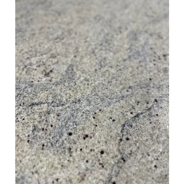 Vintage Round White Granite Coffee Table, 1970s For Sale - Image 6 of 8