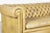 Vintage English Chesterfield Sofa in Original Golden Tan Leather, 1950s For Sale - Image 4 of 9