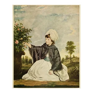 1956 After Sir Joshua Reynolds "Lady Caroline Howard", Vintage Full-Color Print