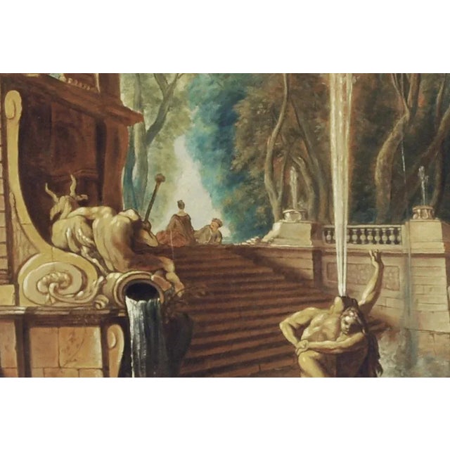 Early 21st Century Gianluca D'Este, Italian Garden, Oil on Canvas For Sale - Image 5 of 6