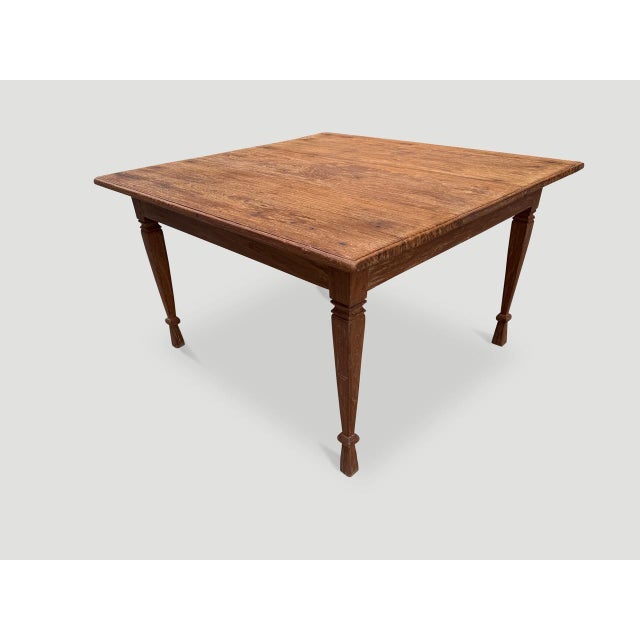 Andrianna Shamaris Antique Teak Wood Wabi Sabi Table For Sale - Image 11 of 18