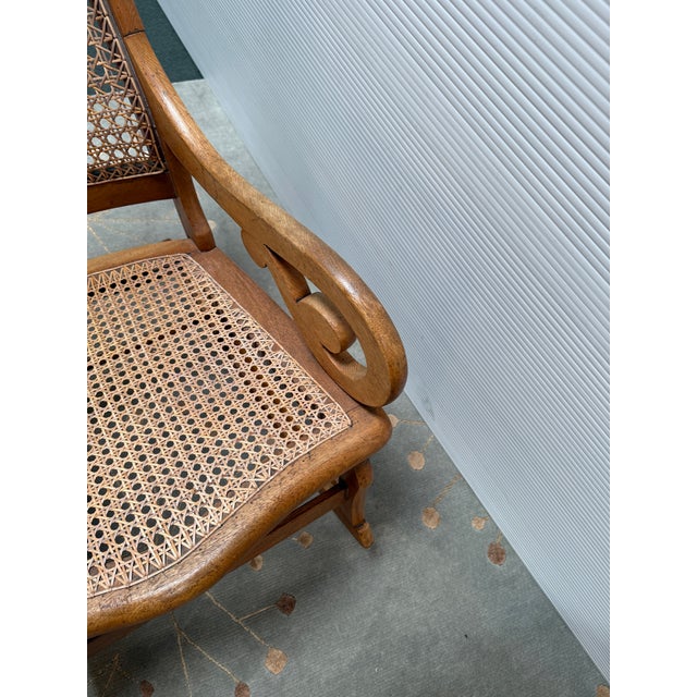 Early 20th Century Early 20th Century American Lincoln Style Rocking Chair For Sale - Image 5 of 12