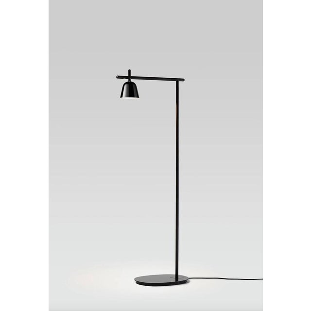 Lighto P Floor Black Matte and Chrome Cup Lamp by Jaime Hayon for Parachilna For Sale - Image 4 of 13