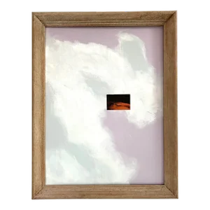 Abstract Clouds Composition by Erik Sulander, Acrylic on Canvas Board. Signed. Framed.