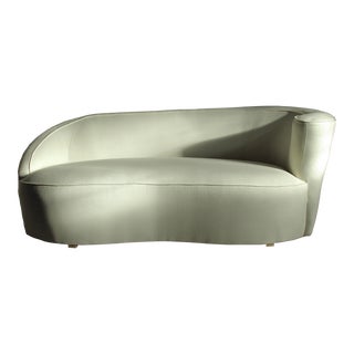 Vladimir Kagan for Directional Attributed Nautilus Sofa, Newly Upholstered For Sale