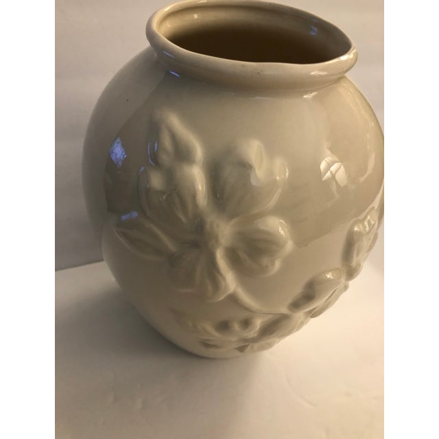 White 1970s Blanc De Chine Floral Vase For Sale - Image 8 of 8