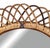 Wood Oval Rattan and Bamboo Wall Mirror attributed to Franco Albini, 1960s For Sale - Image 7 of 10