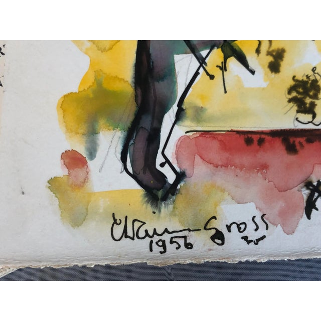 Chaim Gross Original Watercolor and Signed Art Book For Sale - Image 11 of 13