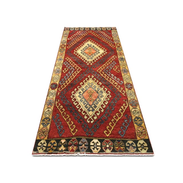 1960s Turkish Oushak Runner For Sale In Los Angeles - Image 6 of 7