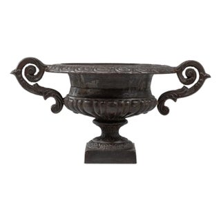19th Century France Black Iron Planter For Sale