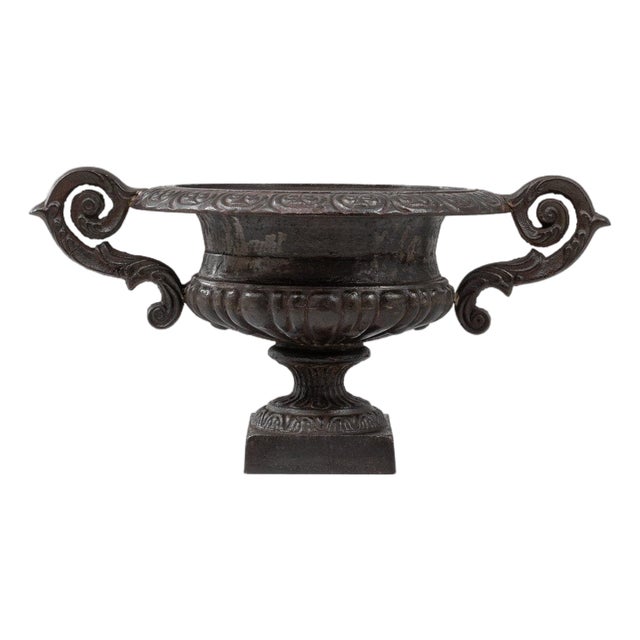 19th Century France Black Iron Planter For Sale