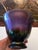 Vintage Tiffany Style Iridescent Magenta Bowl Signed For Sale - Image 9 of 11