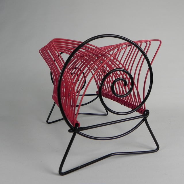 Mid-Century Modern Record Rack for Singles or LPs, 1950s For Sale - Image 3 of 12