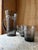 Mid-Century Modern Smoky Grey Woodgrain Bark Glass Pitcher and Tumbler Set, 1970, Set of 5 For Sale - Image 11 of 16