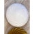 Contemporary milky-white blowing glass with "rigadin ritorto" traditional murano working. the milky-white make a a warm...