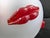 Borowski Satin Finish Lips Studio Glass Bowl Signed to Base For Sale In Miami - Image 6 of 9