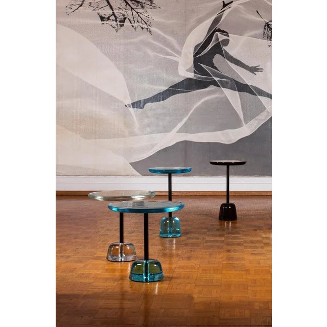 Pina Low Light Grey Brass Side Table by Pulpo For Sale - Image 9 of 10