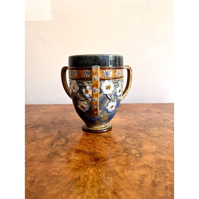 Antique Loving Cup from Royal Doulton, 1900 For Sale - Image 3 of 6