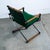 Mid Century Danish Modern Armchair Chair Attributed to Cleo Baldon Terra Green Metal Wood MCM For Sale - Image 4 of 12