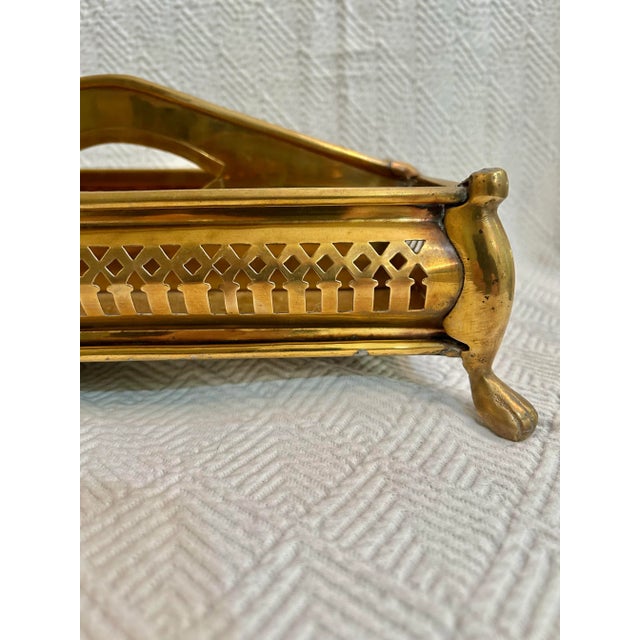 1970s Vintage Brass Cutlery Tray or Caddy For Sale - Image 5 of 7