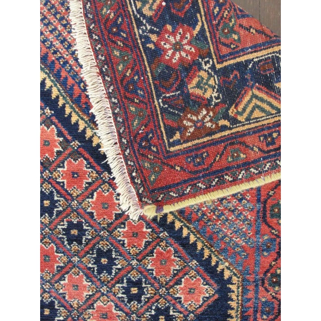 Textile Early 20th Century Persian Bakhtiari Rug-4'7" X 5'7" For Sale - Image 7 of 8