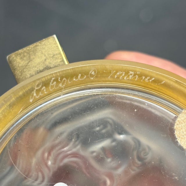 french Daphne Crystal Powder-Jewelry Holder from Lalique, 1970s For Sale - Image 13 of 14