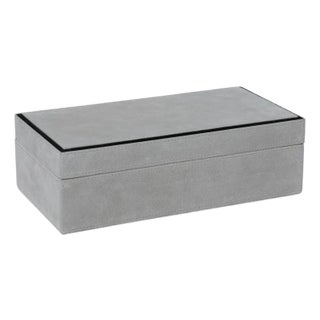 Arden Suede Leather Box, Small, Rectangle For Sale