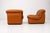 Pair of Italian design leather lounge chairs ‘Giusy’ produced in the 1970s by Neoflex. These lounge chairs are well-suited...