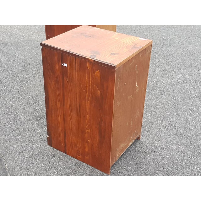 1970s Pair Antique Handmade Cherry Filing Chairish