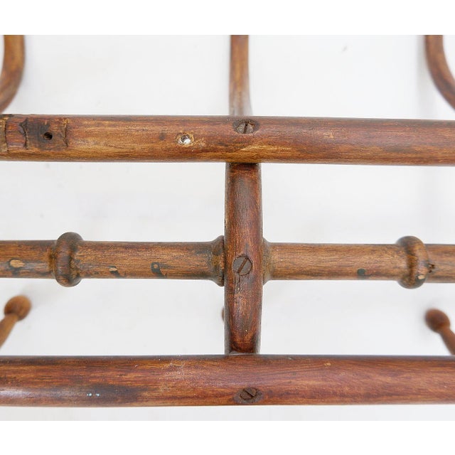 Bentwood Wall-Mounted Coat Rack For Sale - Image 6 of 12