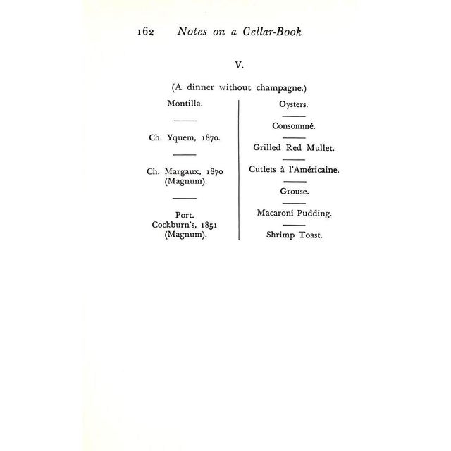 1930s "Notes on a Cellar-Book" 1934 Saintsbury, George For Sale - Image 5 of 6