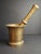 Rustic Antique 17th/18th C. Heavy Cast Bell Metal Brass Mortar & Pestle, J. Greenstein Provenance Judaica For Sale - Image 3 of 18