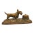 Antique Jennings Brothers Cast Bronze Scottish Terrier Inkwell & Pen Tray For Sale