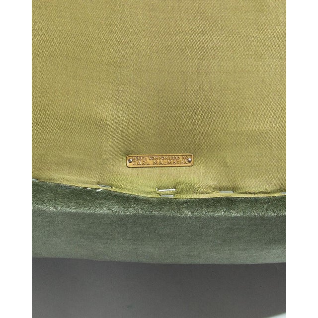 Swedish Lounge Chair with Chase Erwin Mohair Velvet by Carl Malmsten for O.H. Sjögren, 1950s For Sale - Image 9 of 10