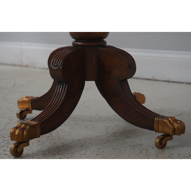 Maitland Smith Mahogany Drop Side Empire Sewing Table For Sale - Image 10 of 18