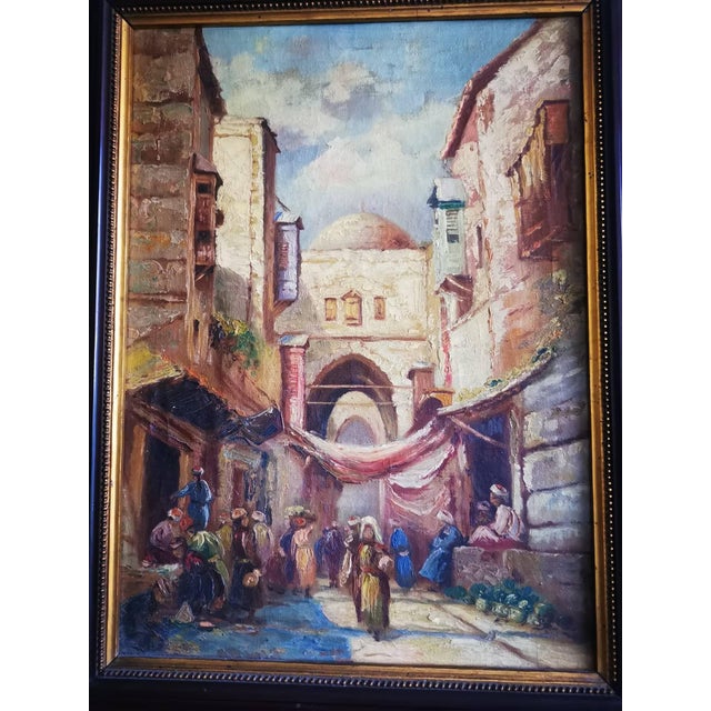 1930s The Casbah of Istanbul, Oil on Canvas, 1930s For Sale - Image 5 of 10