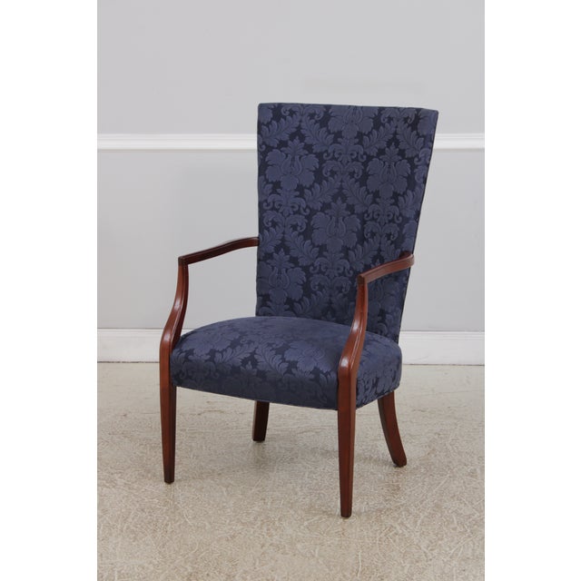 Traditional Hickory Chair Federal Style High Back Lolling Chair For Sale - Image 3 of 18