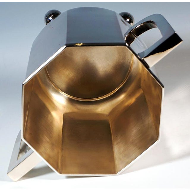 Art Deco Silver Cooler on Ball Feet by Hugo Boehm, Germany, 1930s For Sale - Image 6 of 9