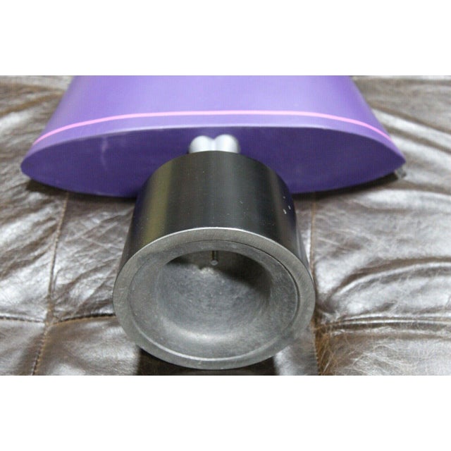 1980s "Woman in Purple" Figurative Surrealist Wood Sculpture by JW Eaton For Sale - Image 9 of 11