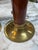 Brown 1970s Mid-Century Modern Brass and Brown Lacquer Table Lamps - a Pair For Sale - Image 8 of 9