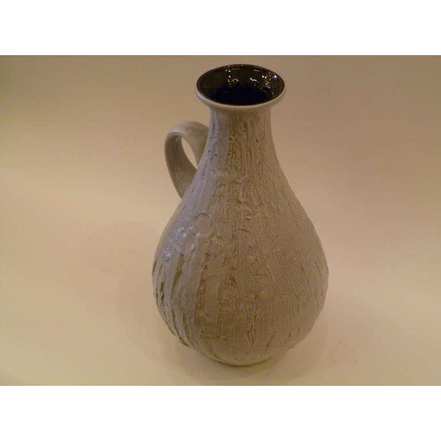 Large 1950s Modern Clemens Huhn Textured German Pottery Mid