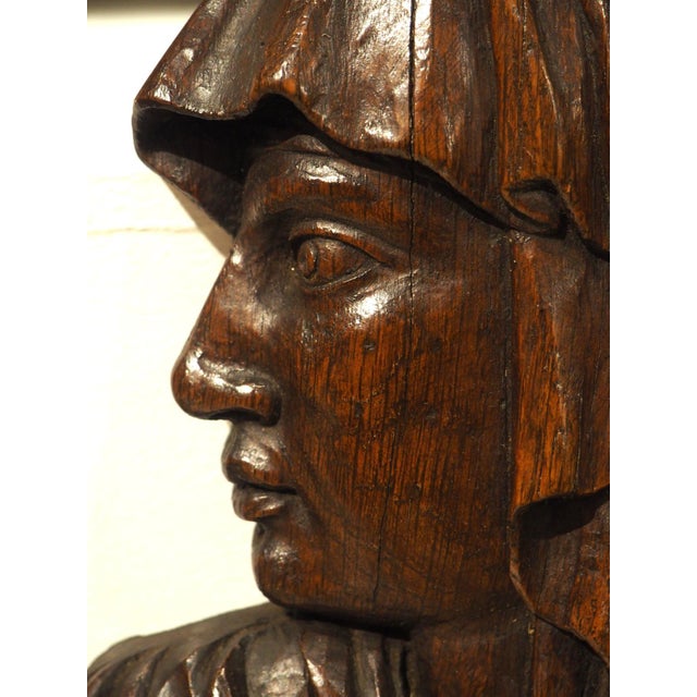 More information coming soon… Hand-carved in the 1600 or 1700s, these French busts in profile are in the style of the...