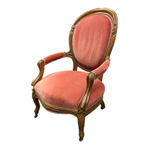 Victorian Rococo Revival Armchair, Early 20th Century