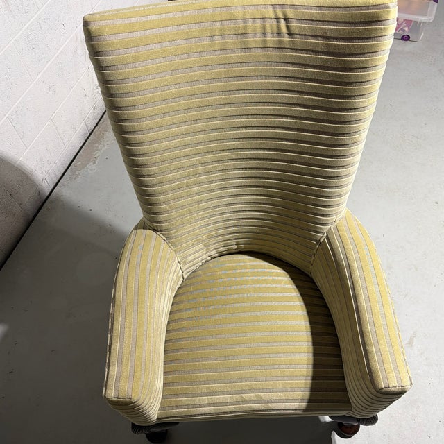 Wood 2012 Hickory Chair Company Custom Reading Chair (7602-22) For Sale - Image 7 of 8