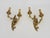 1960s Bronze Double-Light Wall Sconces with Acanthus Leaves, 1960s, Set of 2 For Sale - Image 5 of 10