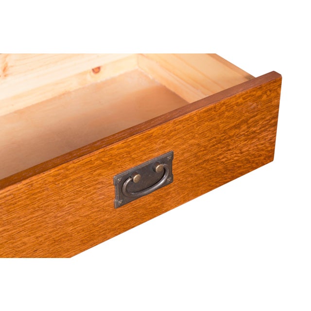 Mission Quarter Sawn Oak 48" Tv Stand For Sale - Image 11 of 15