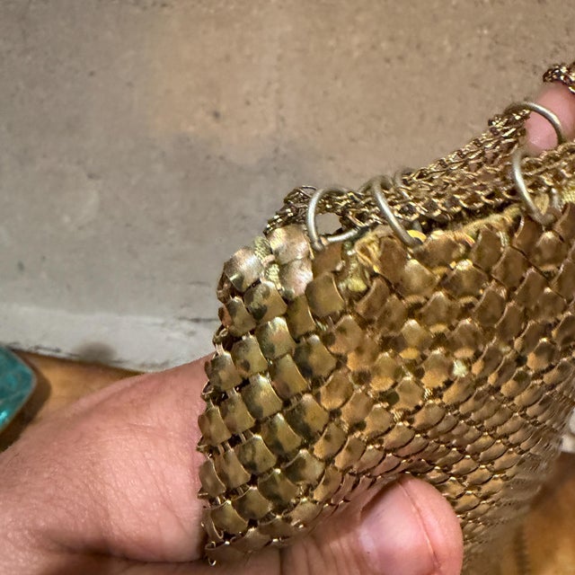 Metal Mesh Evening Bag Chainmail Coin Purse Art Deco Toy For Sale - Image 10 of 14
