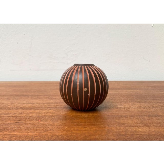 Mid-Century German Wormser Terra-Sigillata Pottery Vase, 1960s For Sale - Image 9 of 17