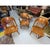 Brown Group of 3 Solid Wood Bankers or Library Chairs Early 20th Century For Sale - Image 8 of 16