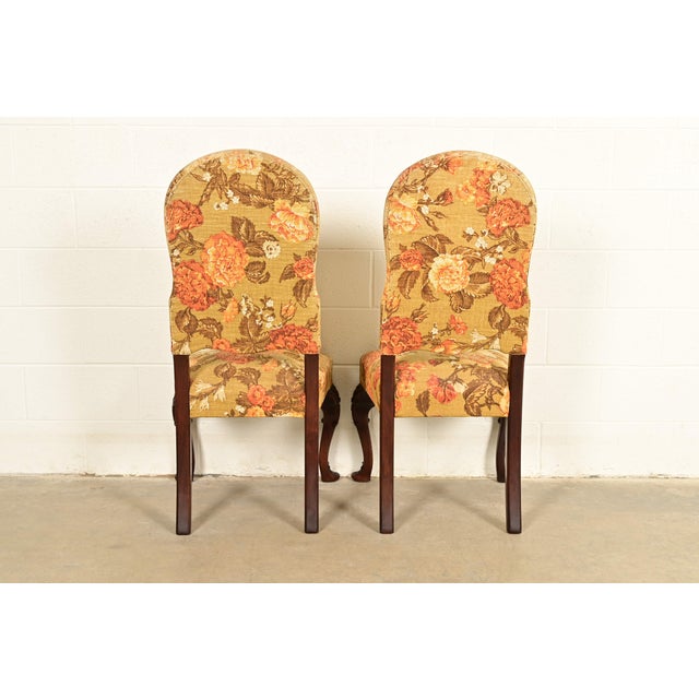 Berkey & Gay Antique Chippendale Carved Walnut Dining Chairs | Circa 1920s For Sale - Image 10 of 13